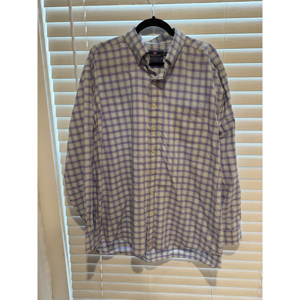 Vineyard Vines Performance Classic Fit Murray Shirt Mens XXL Plaid Button Down‎